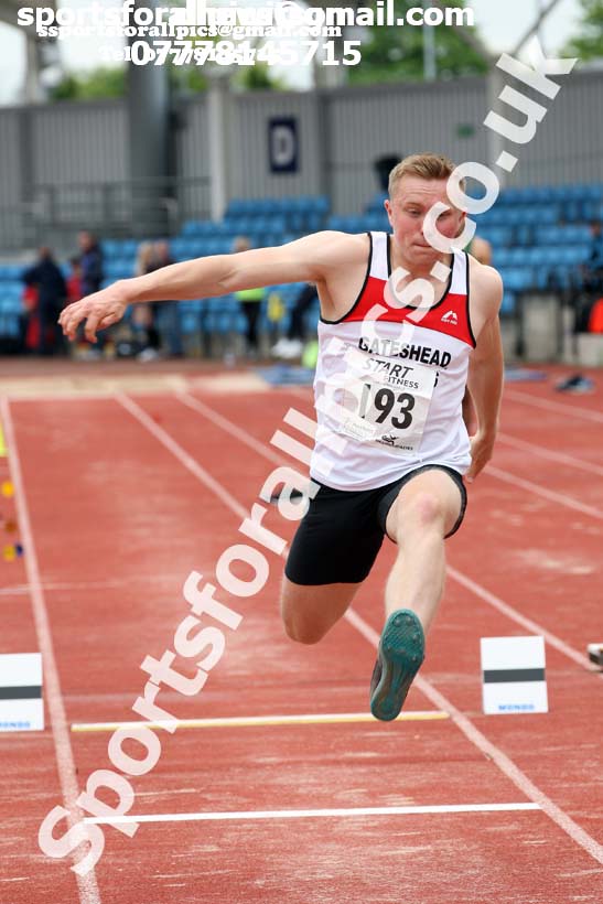Senior mens triple jump, Northern Senior and Under-20s Champs., SportsCity, Manchester. Photo: David T. Hewitson/Sports for All Pics
